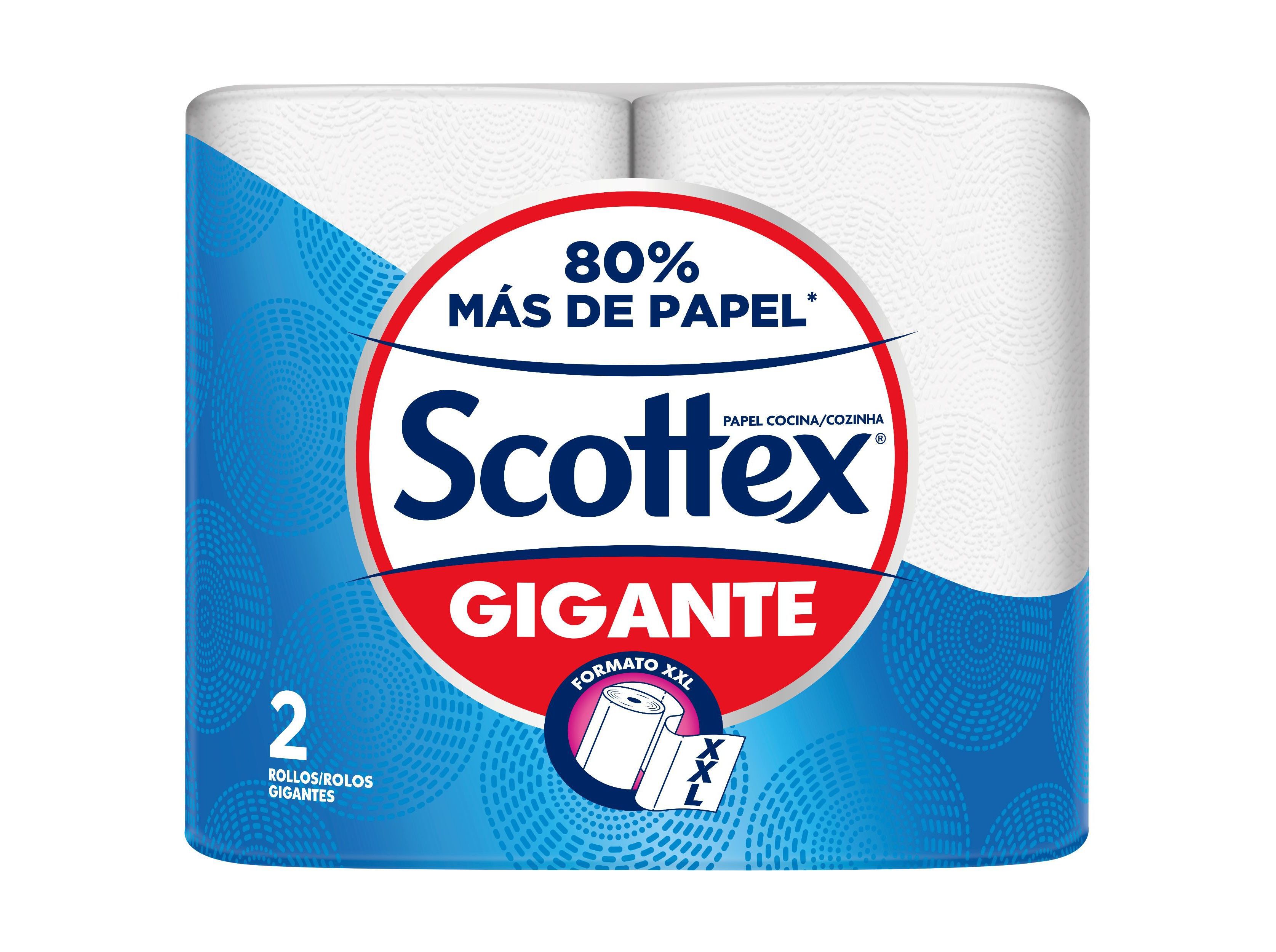 ROLOS DE COZINHA COMPACTO SCOTTEX GIGANTE 2 ROLOS