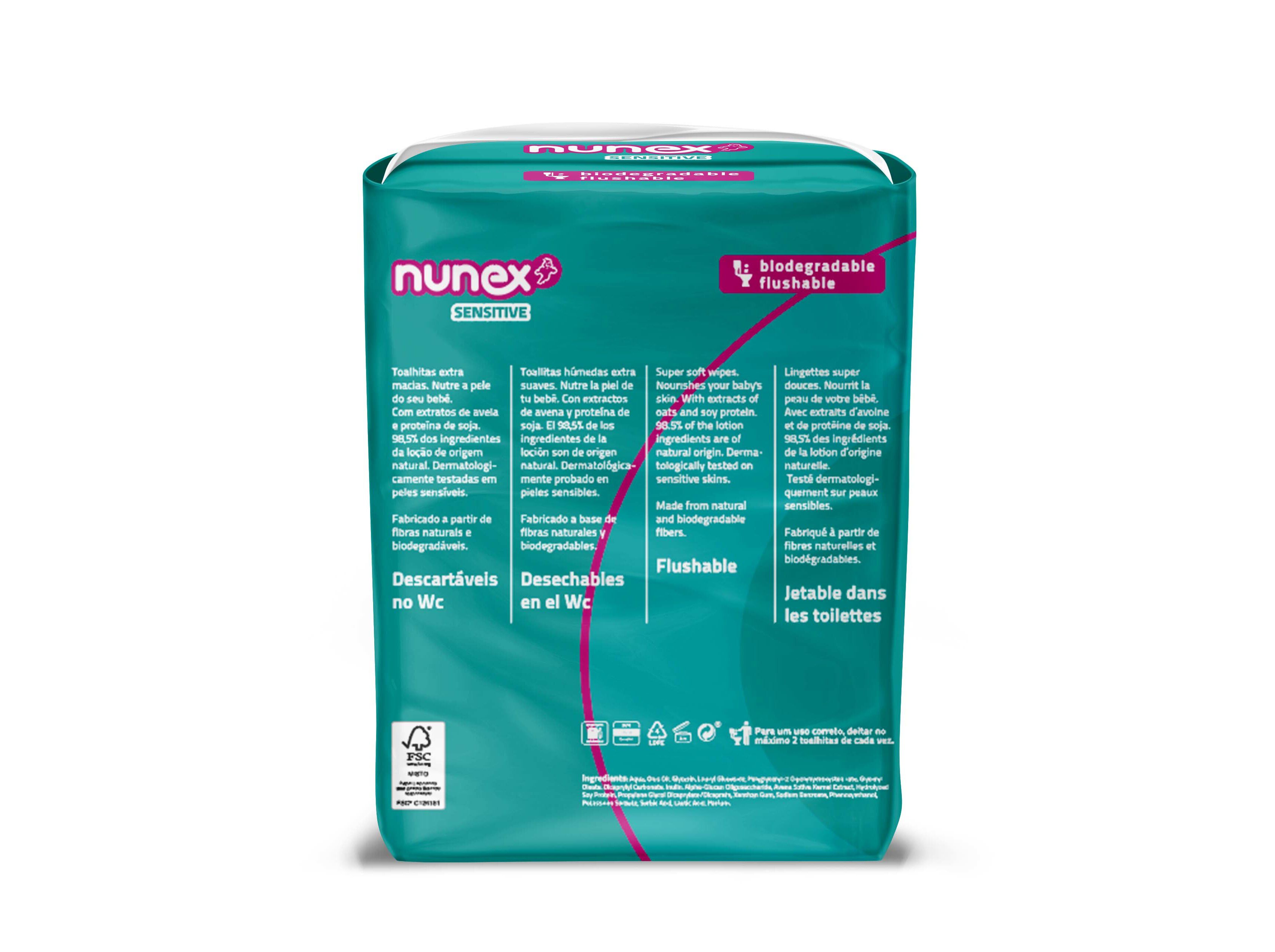 TOALHITAS NUNEX MULTIPACK SENSITIVE 270 UN image number 1