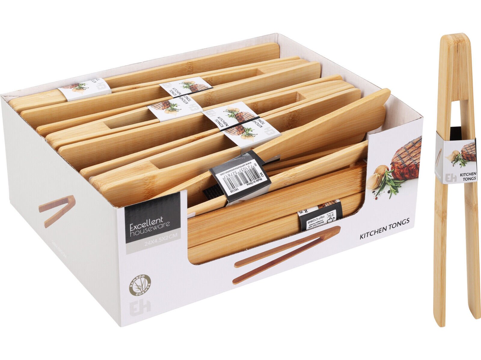 PIN&Ccedil;A EXCELLENT HOUSEWARE BAMBU 24X4.5X2CM image number 1