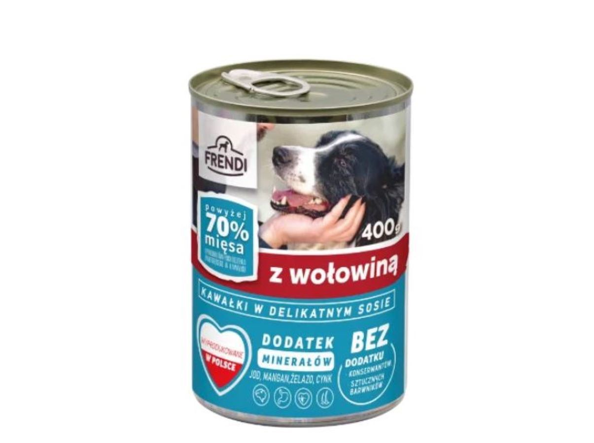 COMIDA H&Uacute;MIDA C&Atilde;O FRENDI MOLHO VACA 400G image number 0