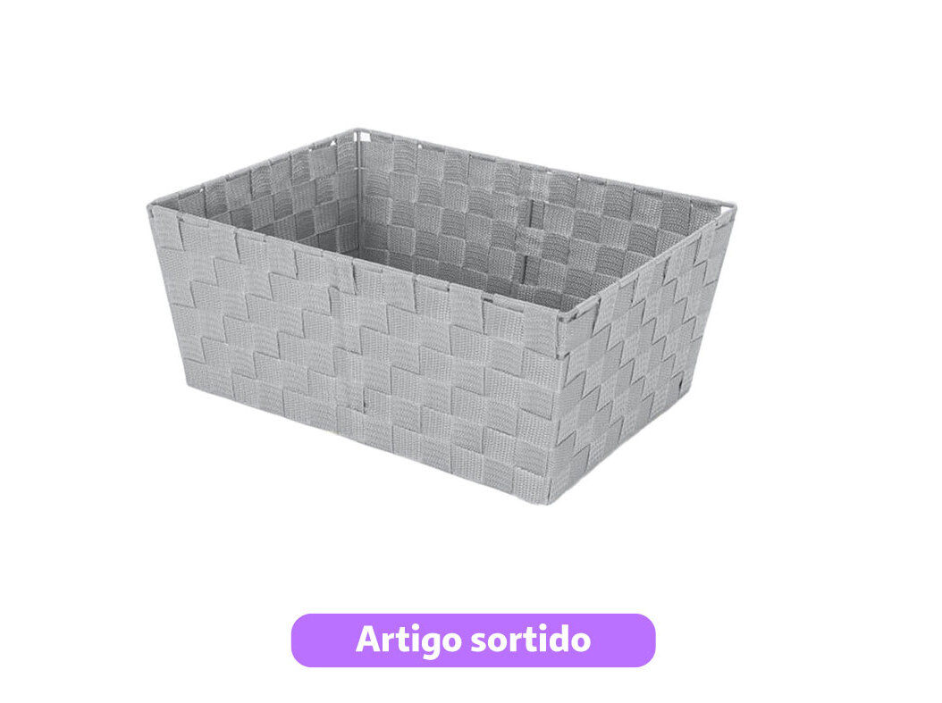 CESTO ENTRAN&Ccedil;ADO ACTUEL PP 38X16X28CM CORES SORTIDAS