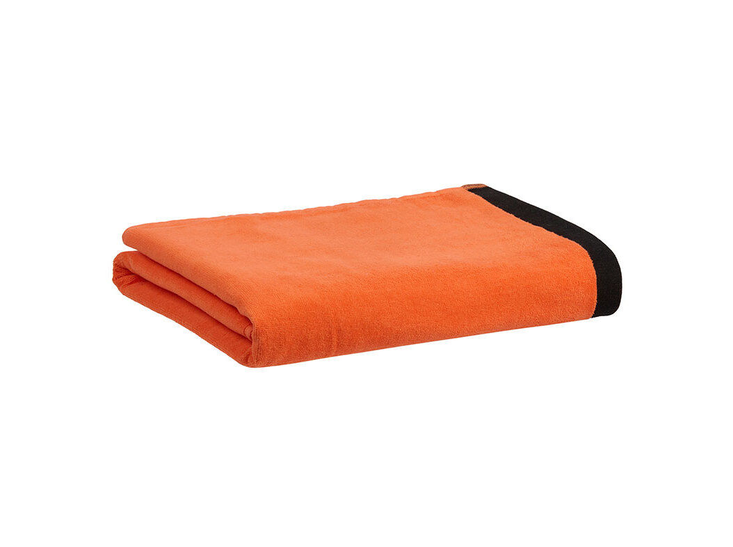 TOALHA PRAIA AVELUDADA ACTUEL COLORAMA LARANJA 360G 90X160CM