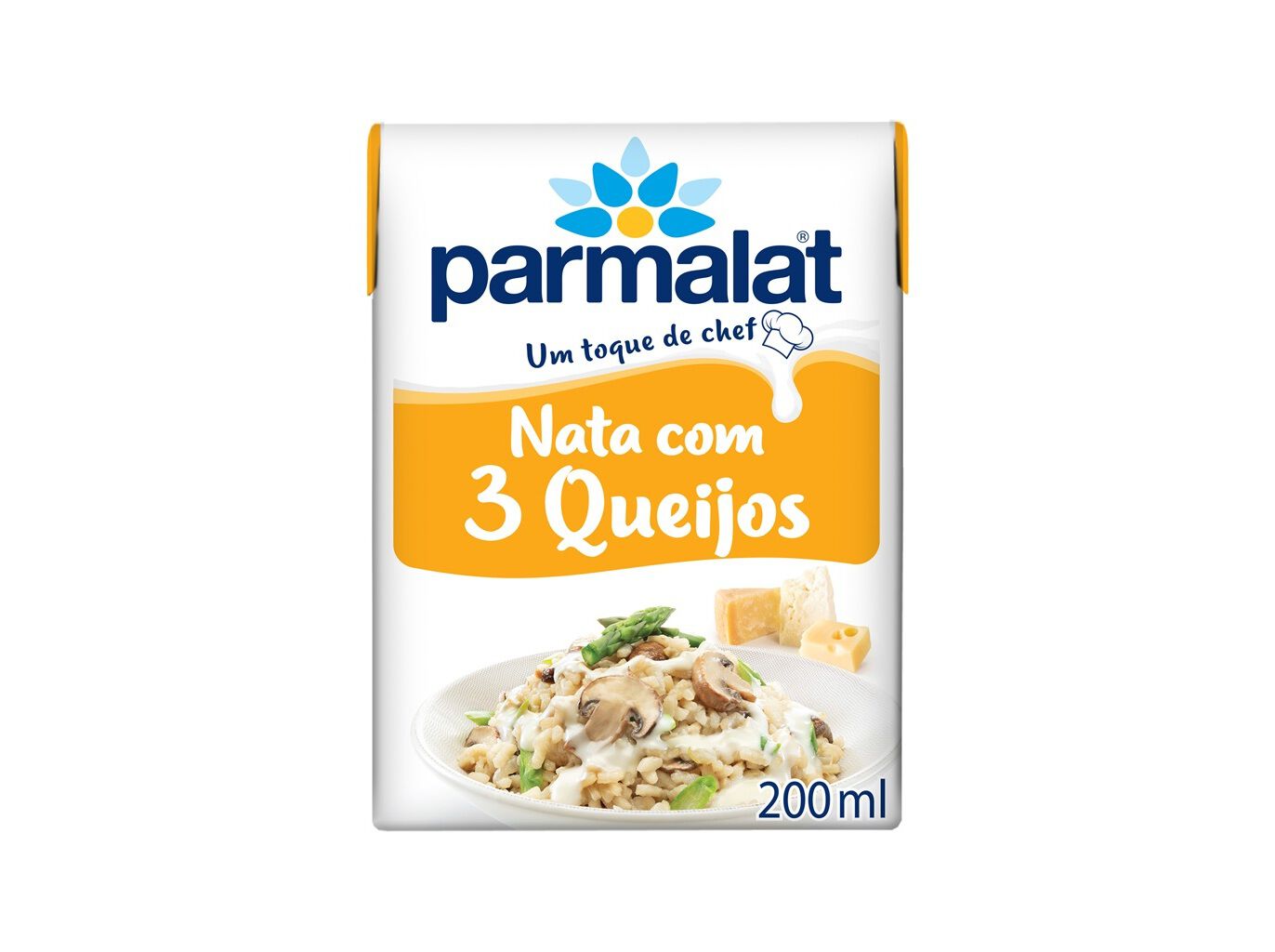 NATAS PARMALAT UHT 3 QUEIJOS 200ML image number 0