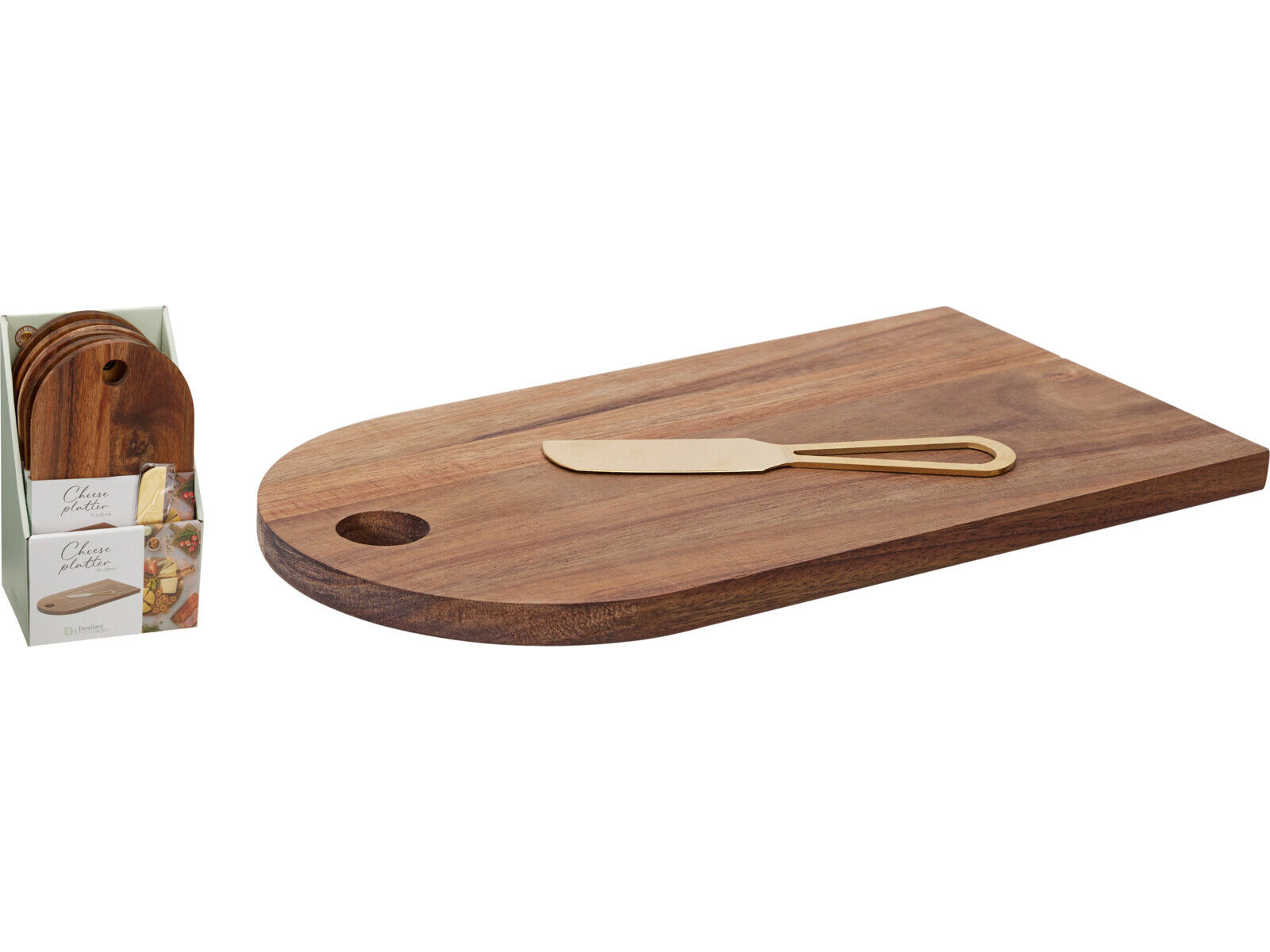 CONJUNTO DE T&Aacute;BUA PARA QUEIJO AC&Aacute;CIA 28X15X1CM