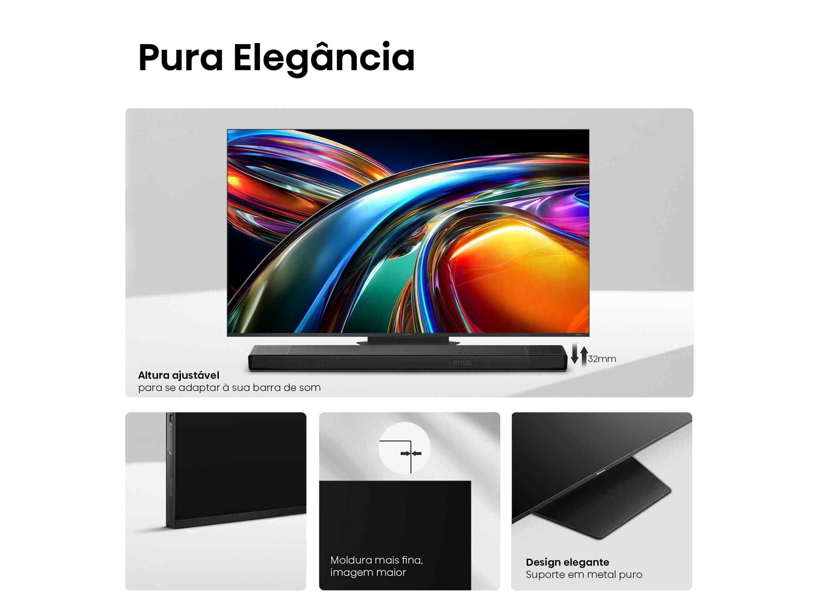 TV RGB MINILED HISENSE 75UR9S (75'' 180HZ 4K SMART TV 189CM) image number 8