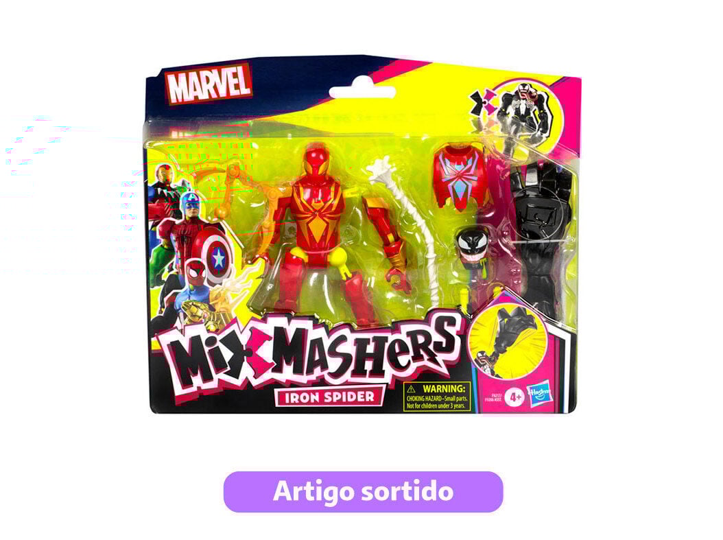 FIGURA HOMEM-ARANHA MIXMASHERS 12CM MODELOS SORTIDOS image number 0