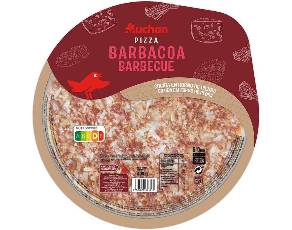 PIZZA CHURRASCO AUCHAN 400 G image number 0