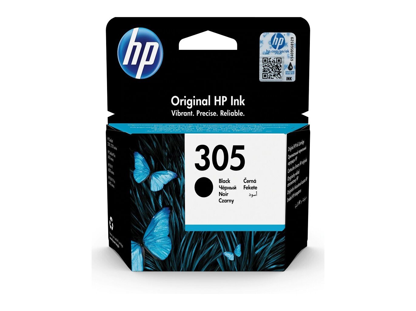 TINTEIRO ORIGINAL HP 305 PRETO 3YM61AE image number 1