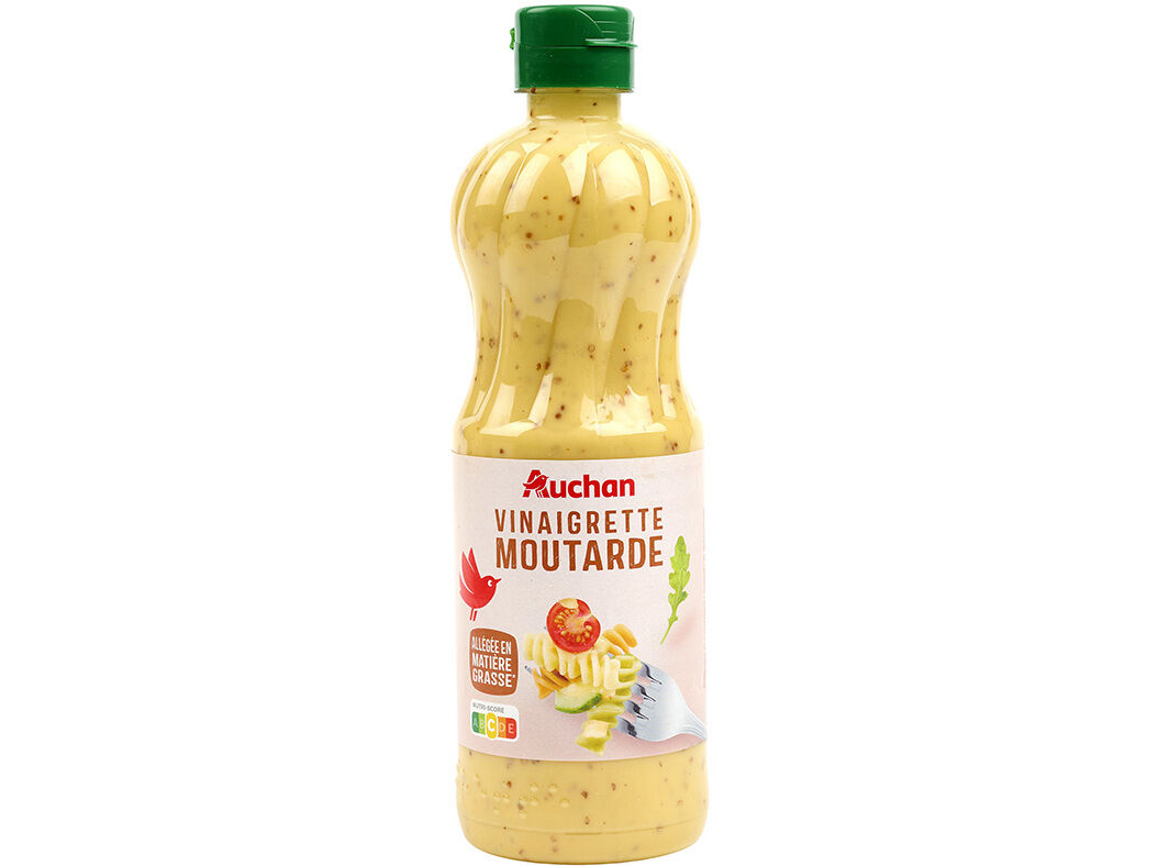 MOLHO AUCHAN PARA SALADAS VINAGRETE E MOSTARDA 500ML