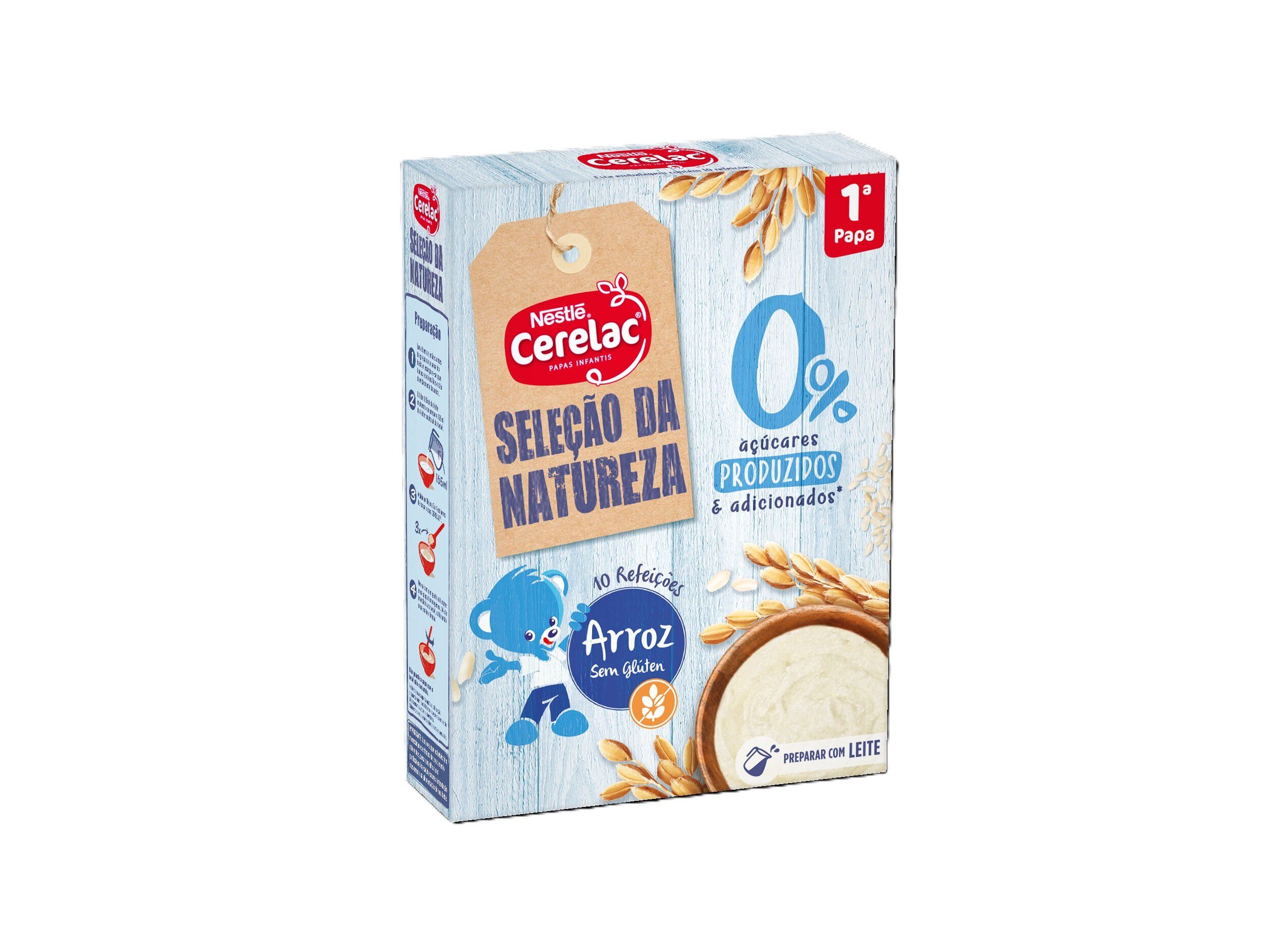 FARINHA N&Atilde;O L&Aacute;CTEA CERELAC ARROZ S/ GL&Uacute;TEN 180G