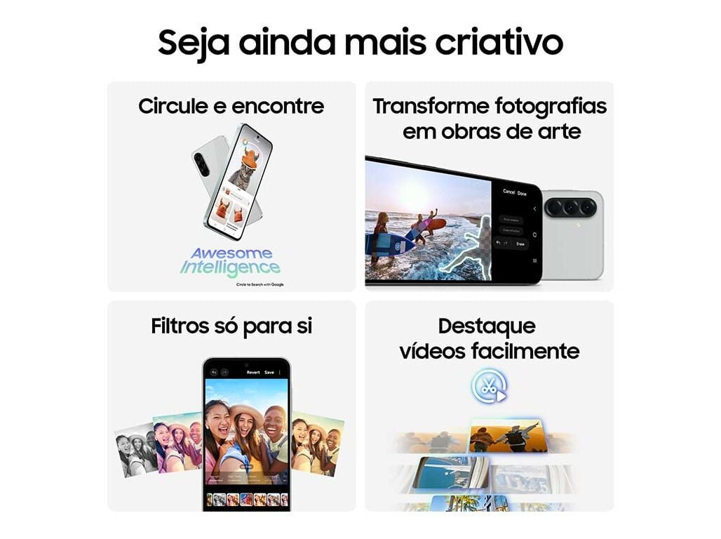 SMARTPHONE SAMSUNG GALAXY A56 5G 128GB PRETO image number 2