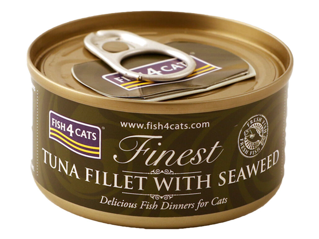 COMIDA H&Uacute;MIDA GATO FISH4CATS ATUM E ALGAS 70G image number 0