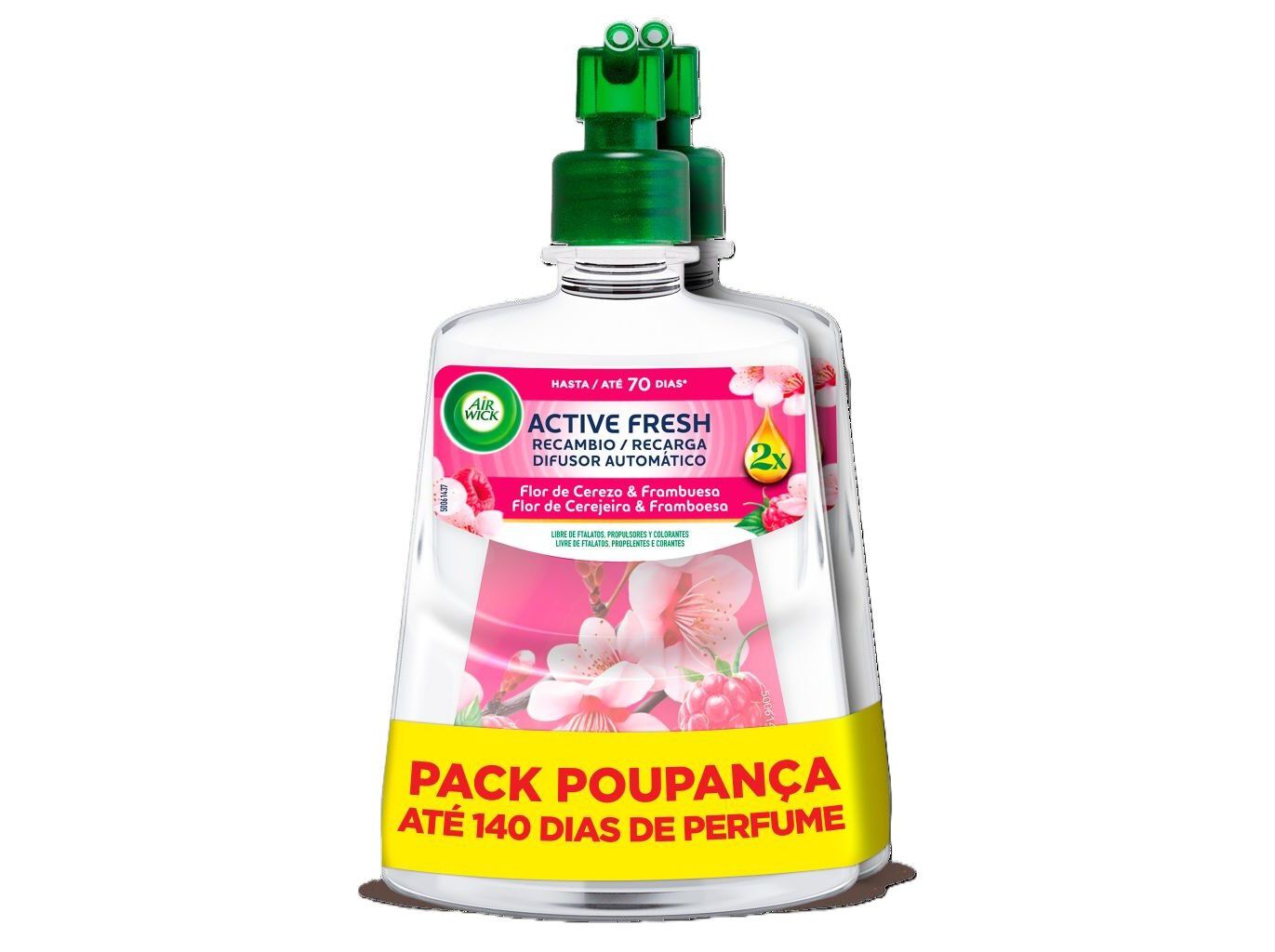 AMBIENTADOR PORT&Aacute;TIL AIRWICK FLOR CEREJEIRA FRAMB REC 2UN image number 0