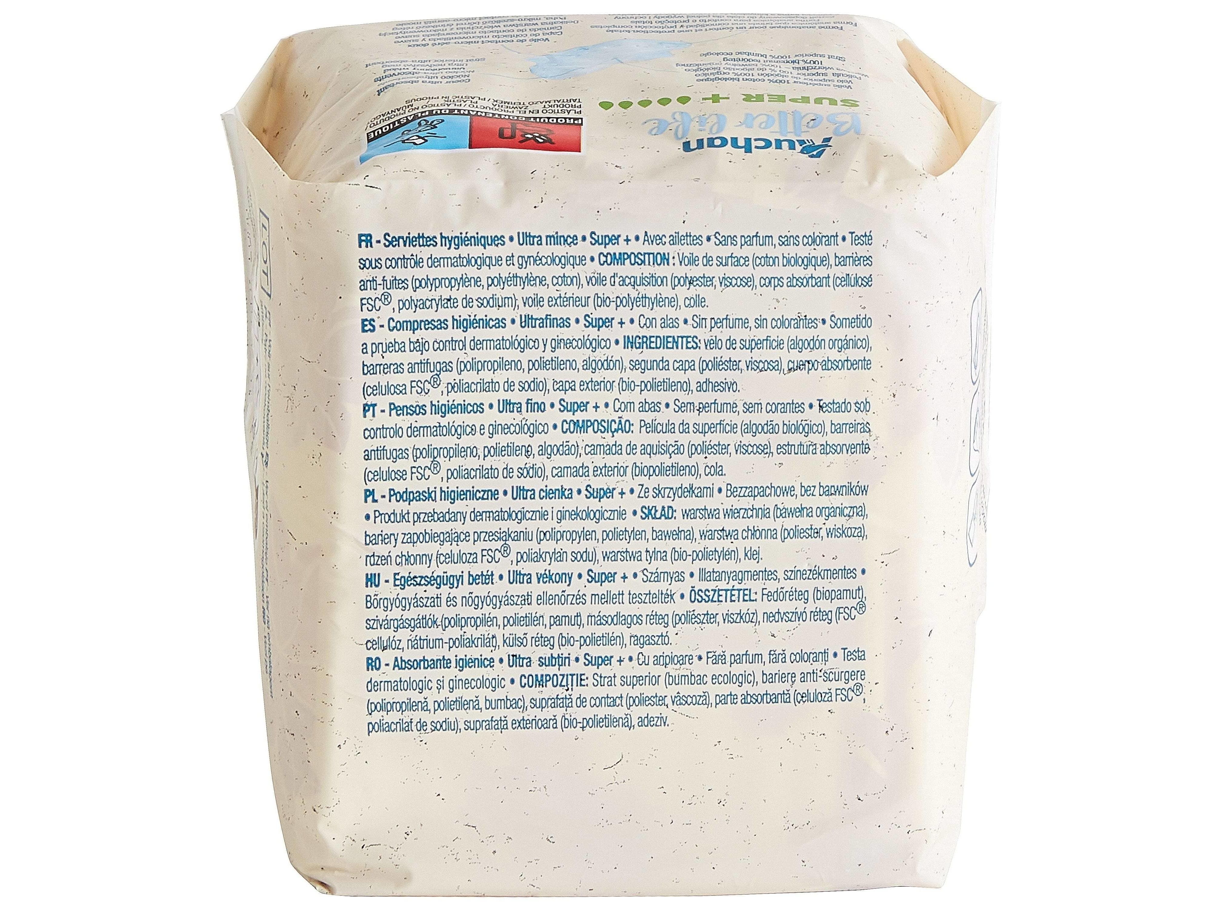 PENSOS HIGI&Eacute;NICOS AUCHAN BETTER LIFE SUPER C/ABAS 12UN image number 2