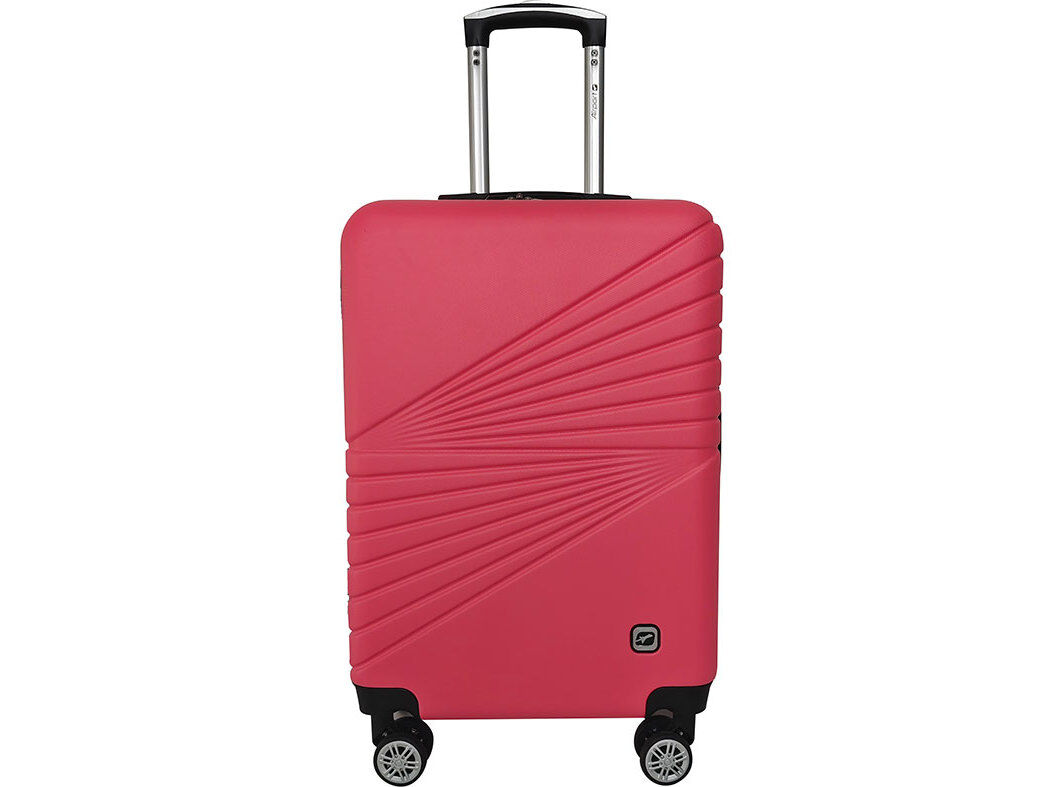 MALA DE CABINE R&Iacute;GIDA AIRPORT ROSA 8 RODAS 50X33X20CM