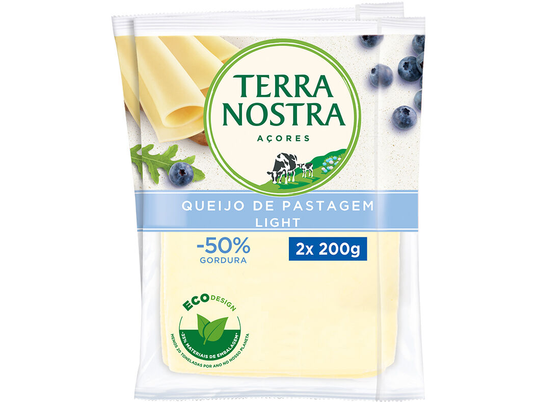 QUEIJO TERRA NOSTRA FATIAS LIGHT 2X200G