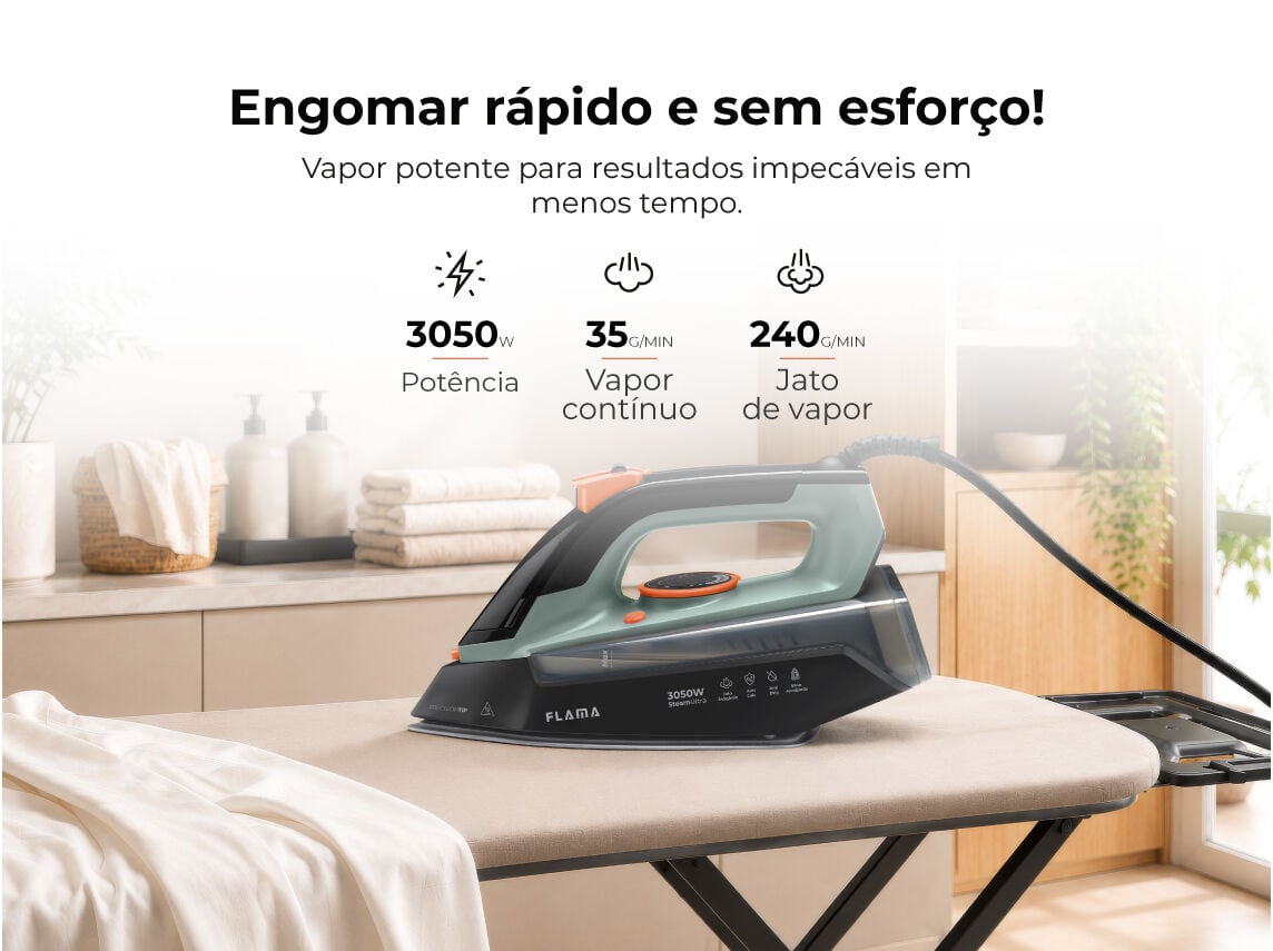 FERRO A VAPOR FLAMA 5397FL 3050 W image number 1