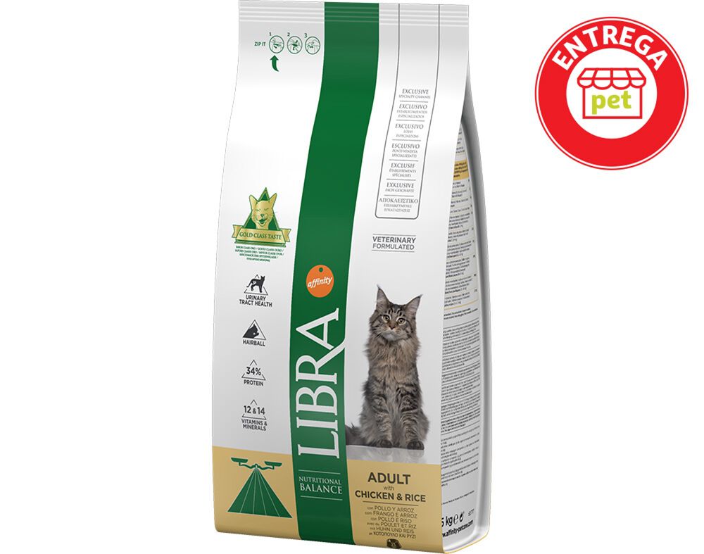 RA&Ccedil;&Atilde;O PARA GATO ADULTO LIBRA COM FRANGO 1.5KG image number 1