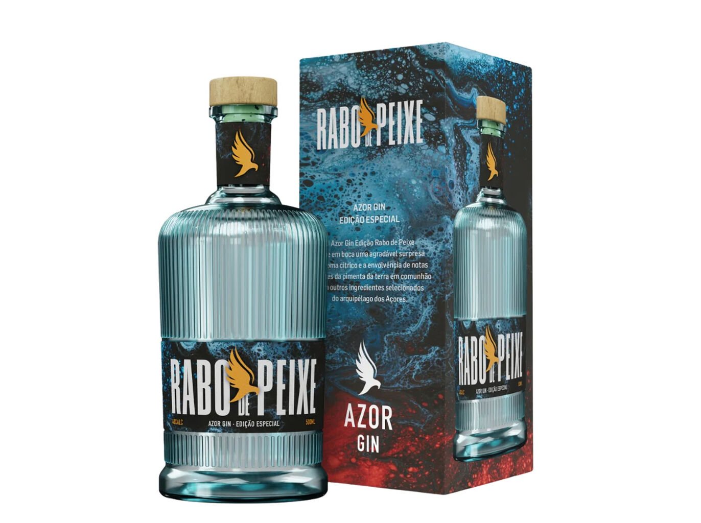 GIN AZOR EDI&Ccedil;&Atilde;O RABO PEIXE 0.50L image number 1