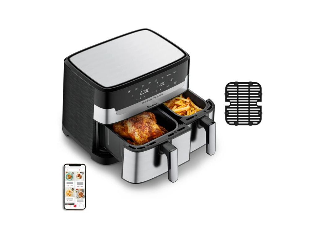 FRITADEIRA SEM &Oacute;LEO MOULINEX EZ905D20 DUAL EASY FRY - 8.3L image number 3