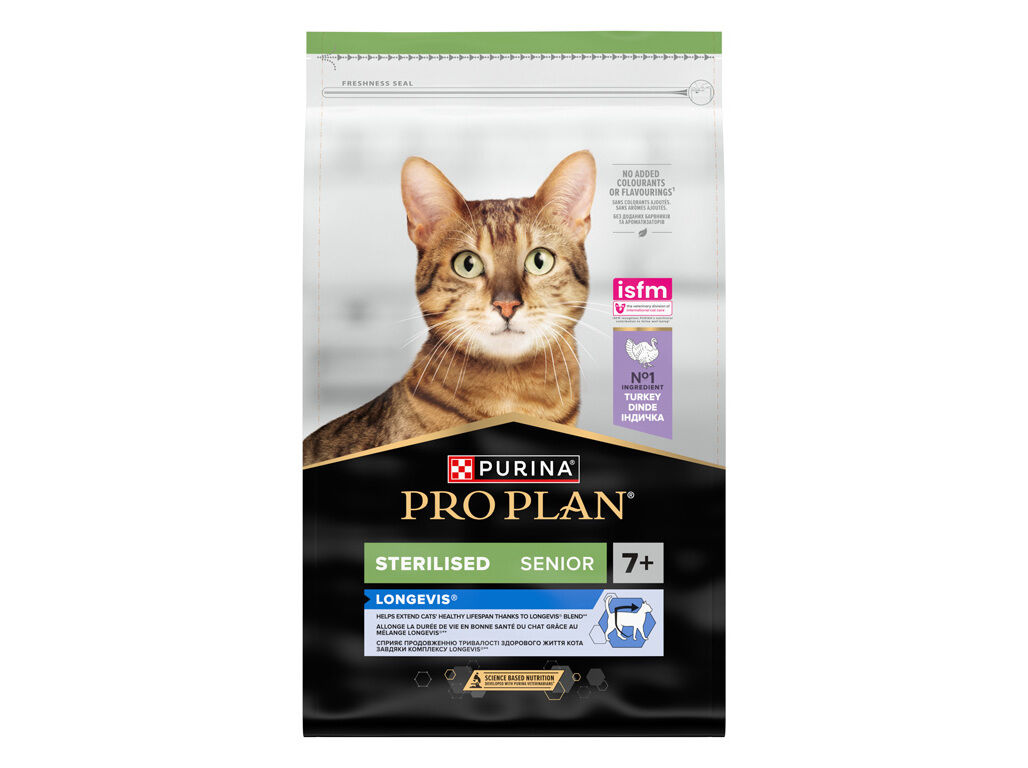RA&Ccedil;&Atilde;O PARA GATO PRO PLAN ESTERILIZADO 7+PERU 10KG image number 1