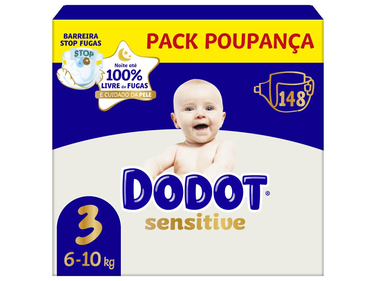 FRALDAS SENSITIVE DODOT BOX T3 148UN
