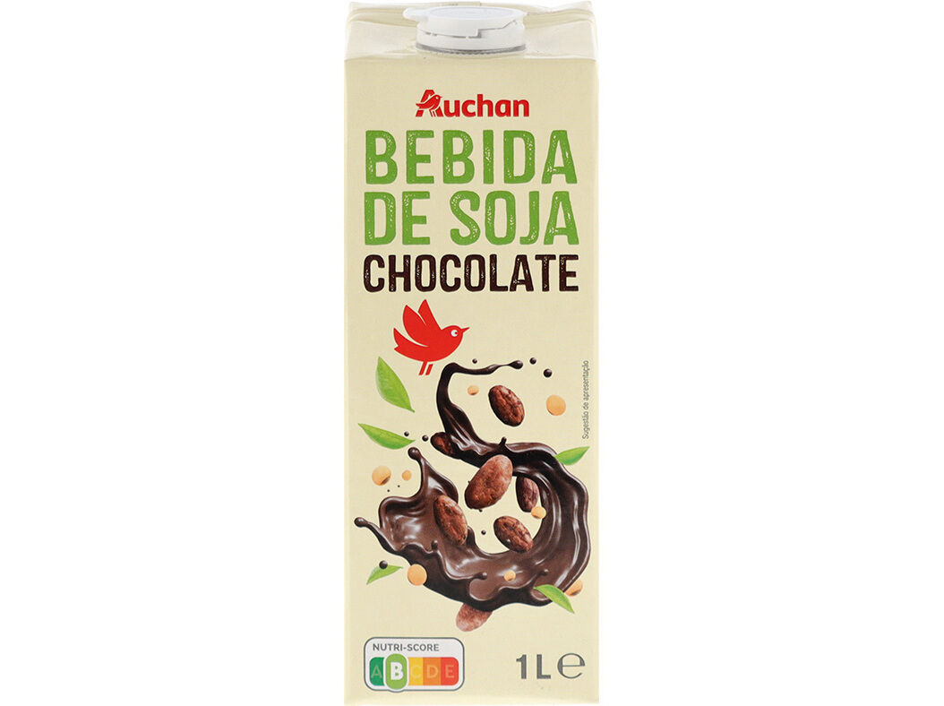 BEBIDA AUCHAN SOJA CHOCOLATE 1L