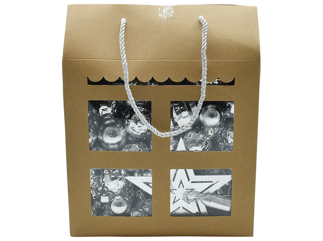 CAIXA 50 DECORA&Ccedil;&Otilde;ES &Aacute;RVORE ACTUEL PRATEADO