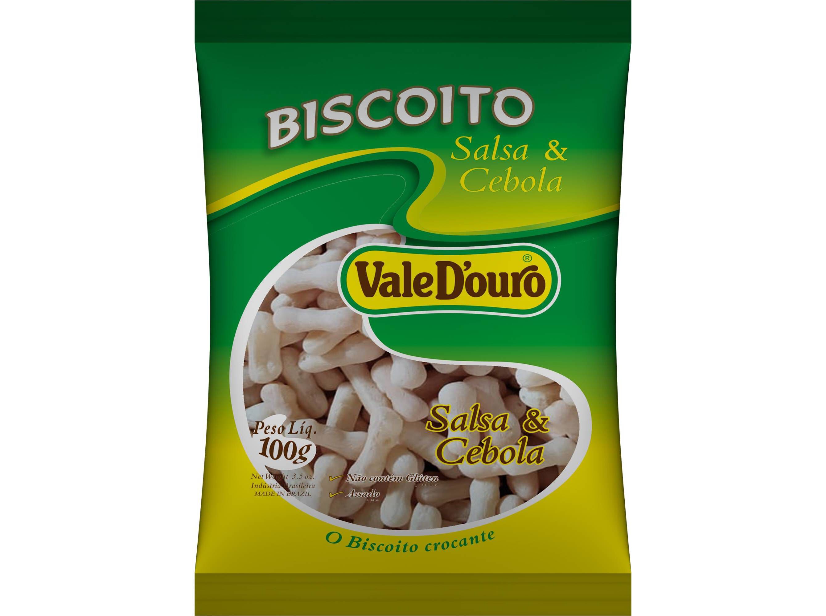 BISCOITO POLVILHO VALEDOURO SALSA E CEBOLA 100G