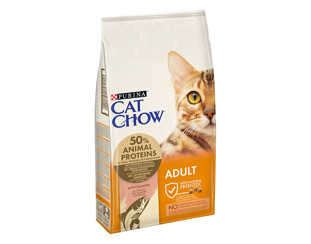 RA&Ccedil;&Atilde;O PARA GATO ADULTO CAT CHOW COM ATUM E SALMAO 15KG