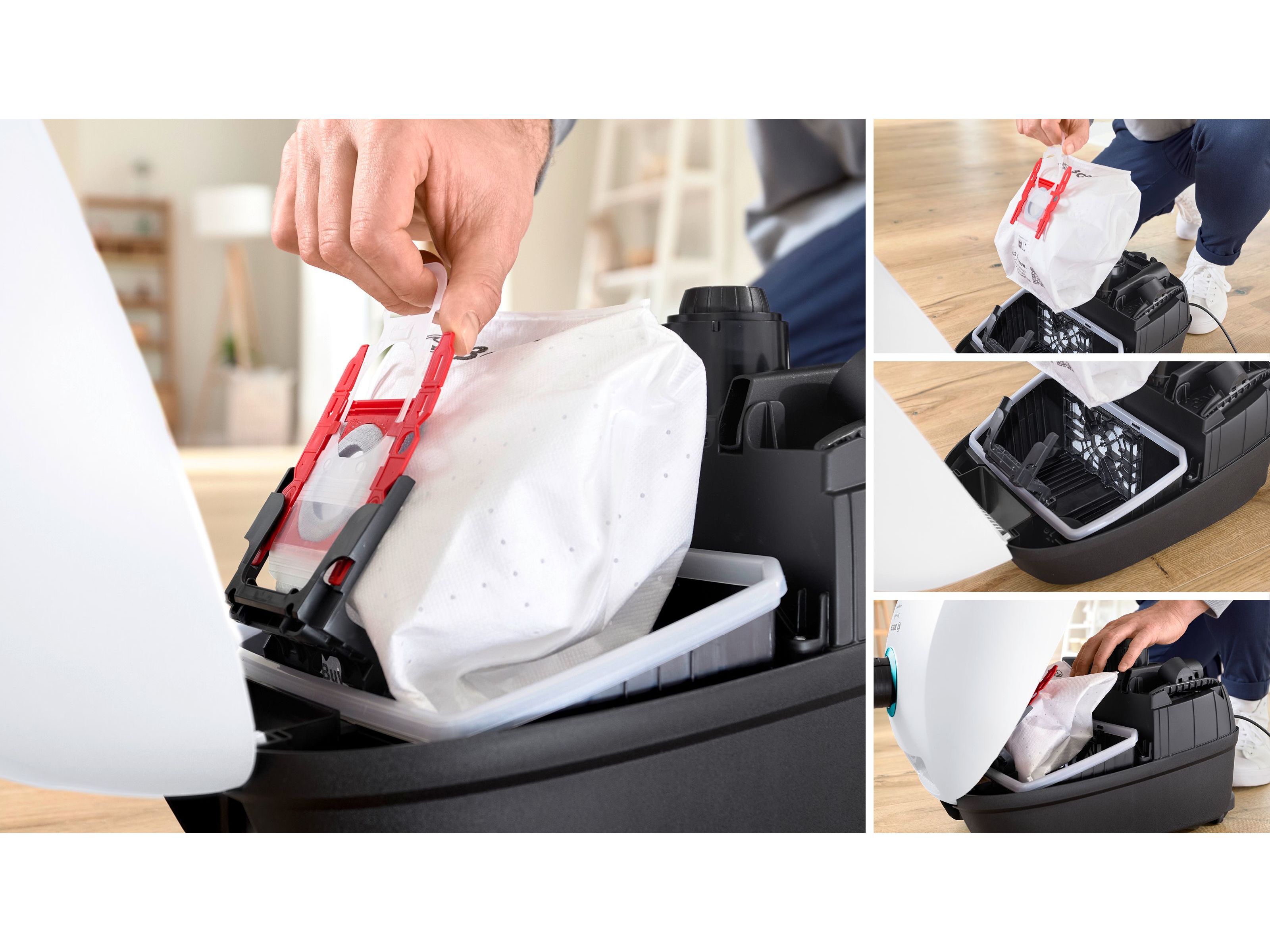 ASPIRADOR COM SACO BOSCH SERIE 4 PROHYGIENIC BGL41HYG0L BRANCO image number 4