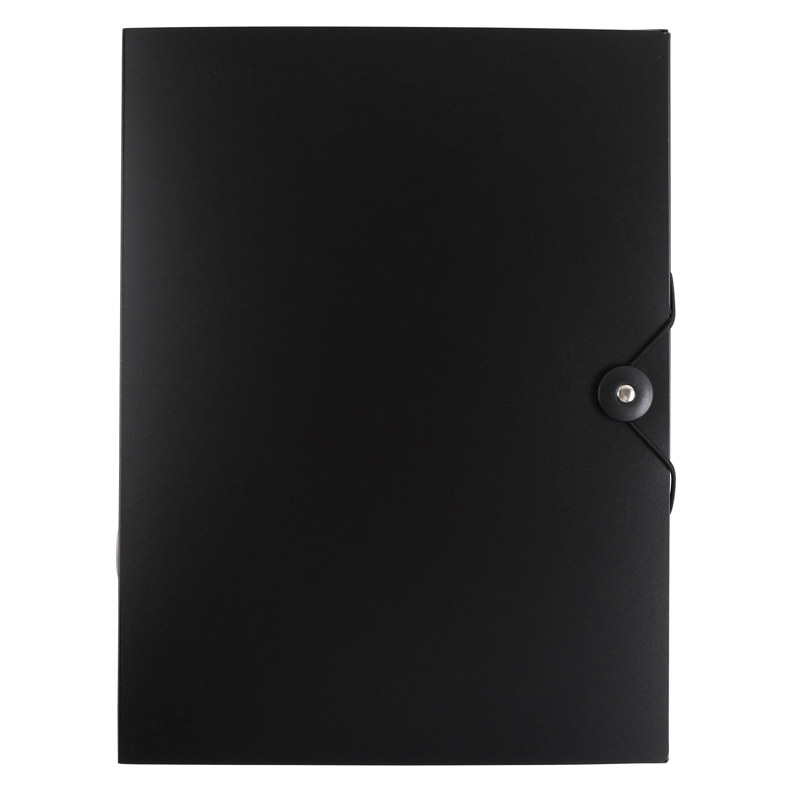 CAPA A4 COM EL&Aacute;STICO AUCHAN PRETO POLIPROPILENO RECICLADO image number 1