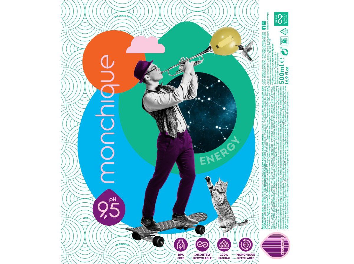 &Aacute;GUA MINERAL NATURAL MONCHIQUE LATA 0.50L image number 1