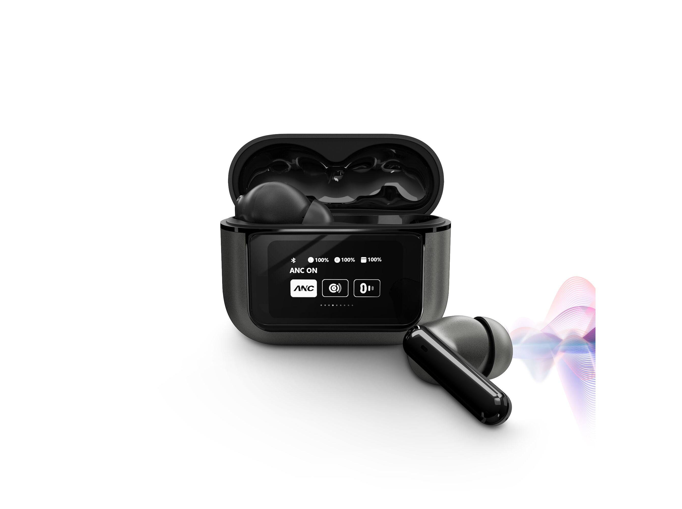 AURICULARES TWS ENERGY SISTEM DISPLAY ANC GRAPHITE TWS image number 0