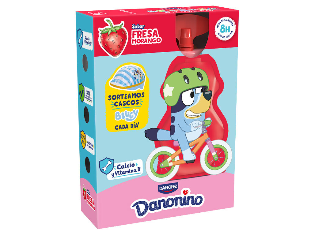 IOGURTE DANONINO P/LEVAR MORANGO 4X70 G