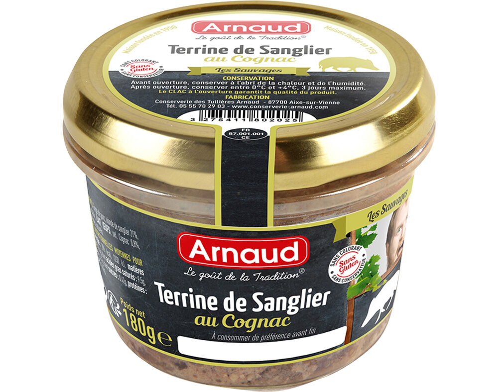 PAT&Ecirc; DE JAVALI ARNAUD 180G