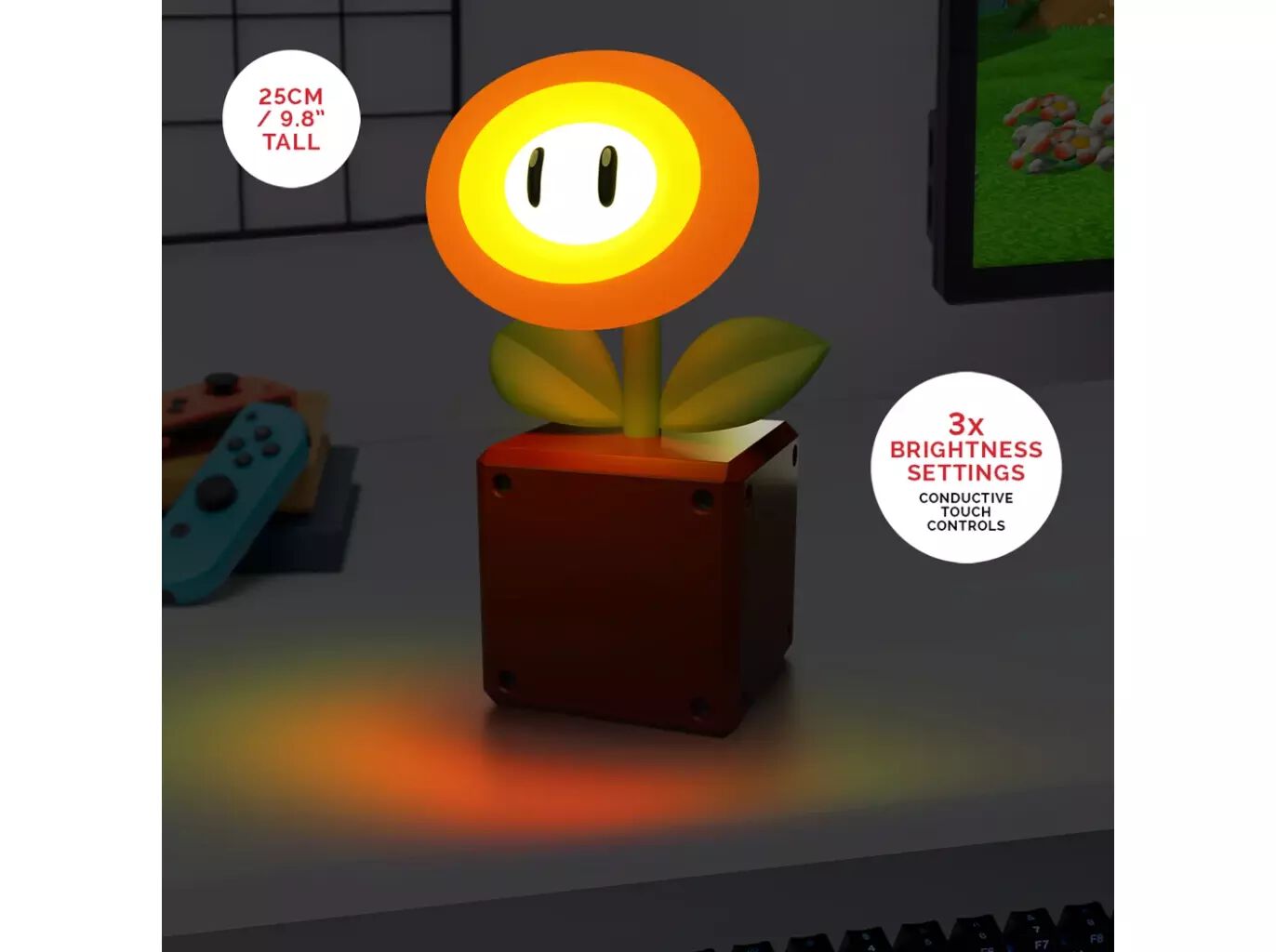 CANDEEIRO ICON SUPER MARIO FLOR DE FOGO image number 1