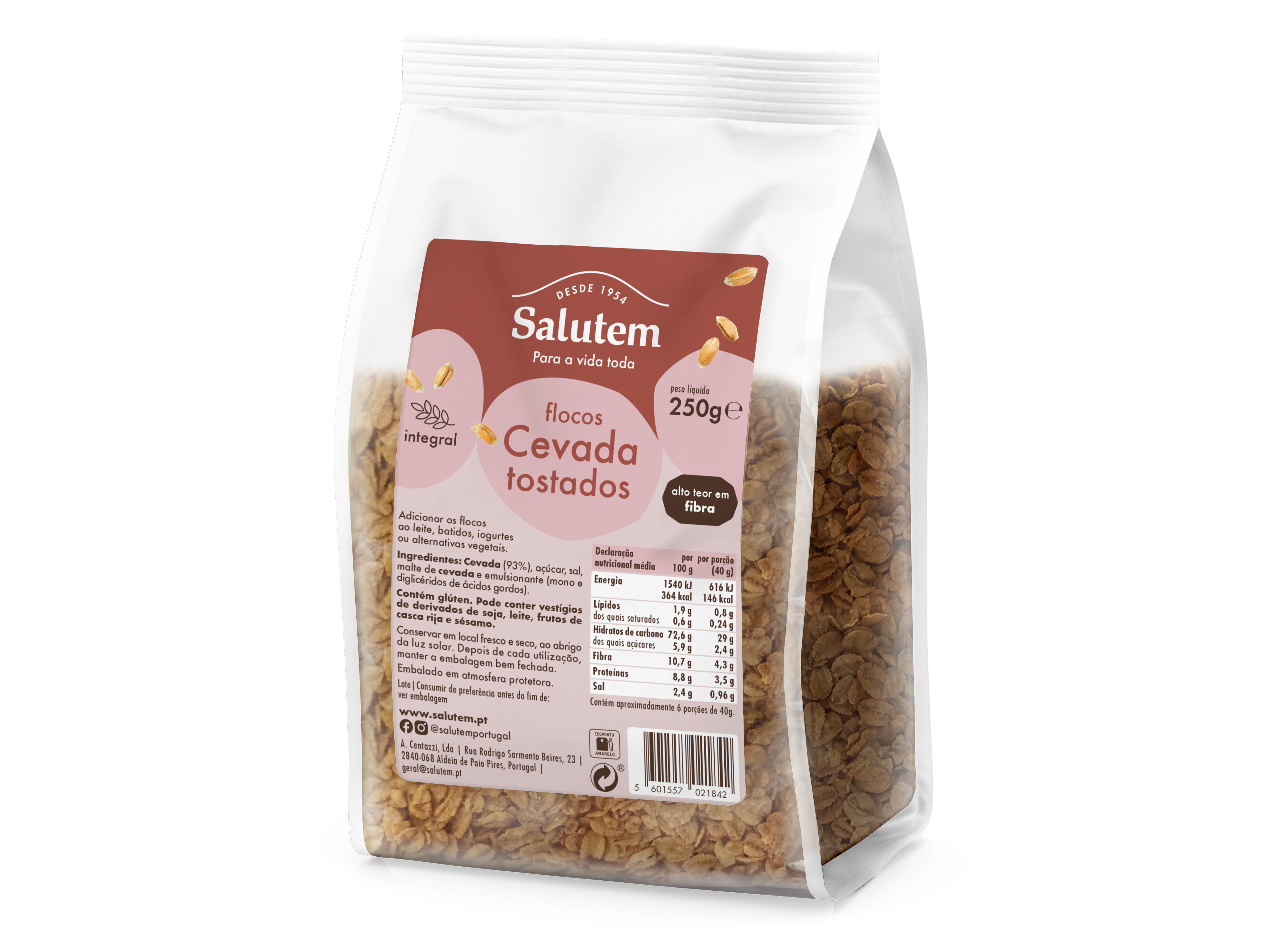 FLOCOS SALUTEM CEVADA INTEGRAIS TOSTADOS 250G image number 0