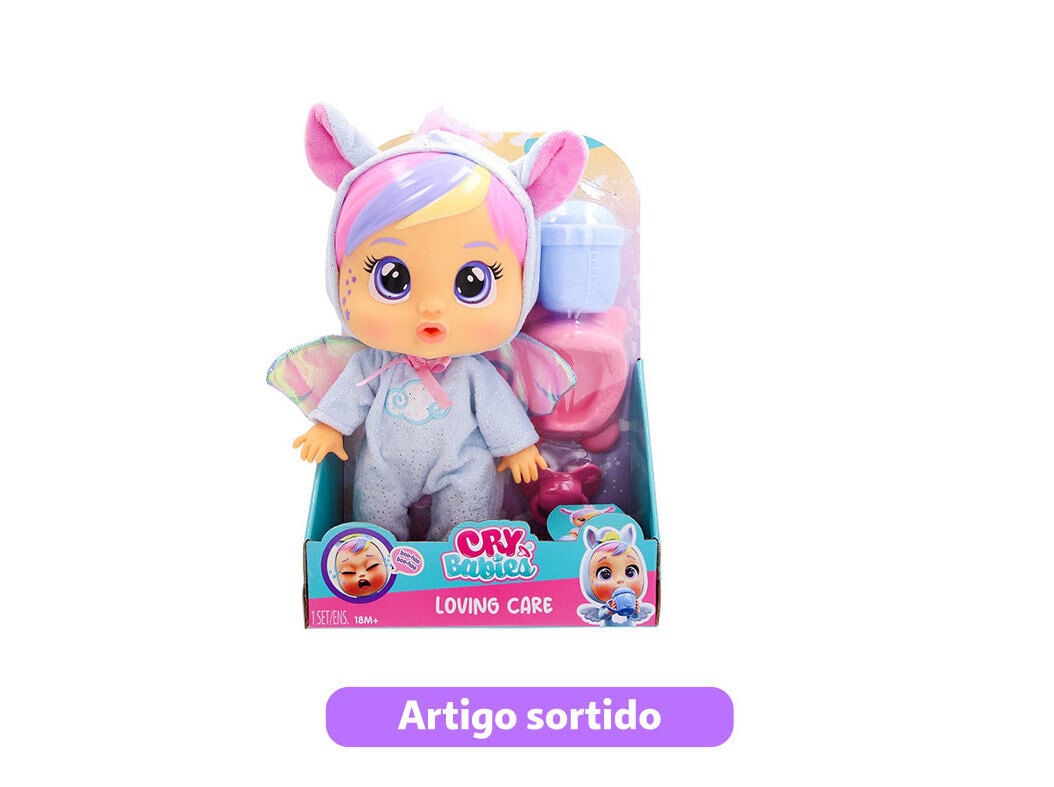 BEBE CHOR&Atilde;O CRY BABIES LOVING CARE FANTASY MODELOS SORTIDOS image number 0