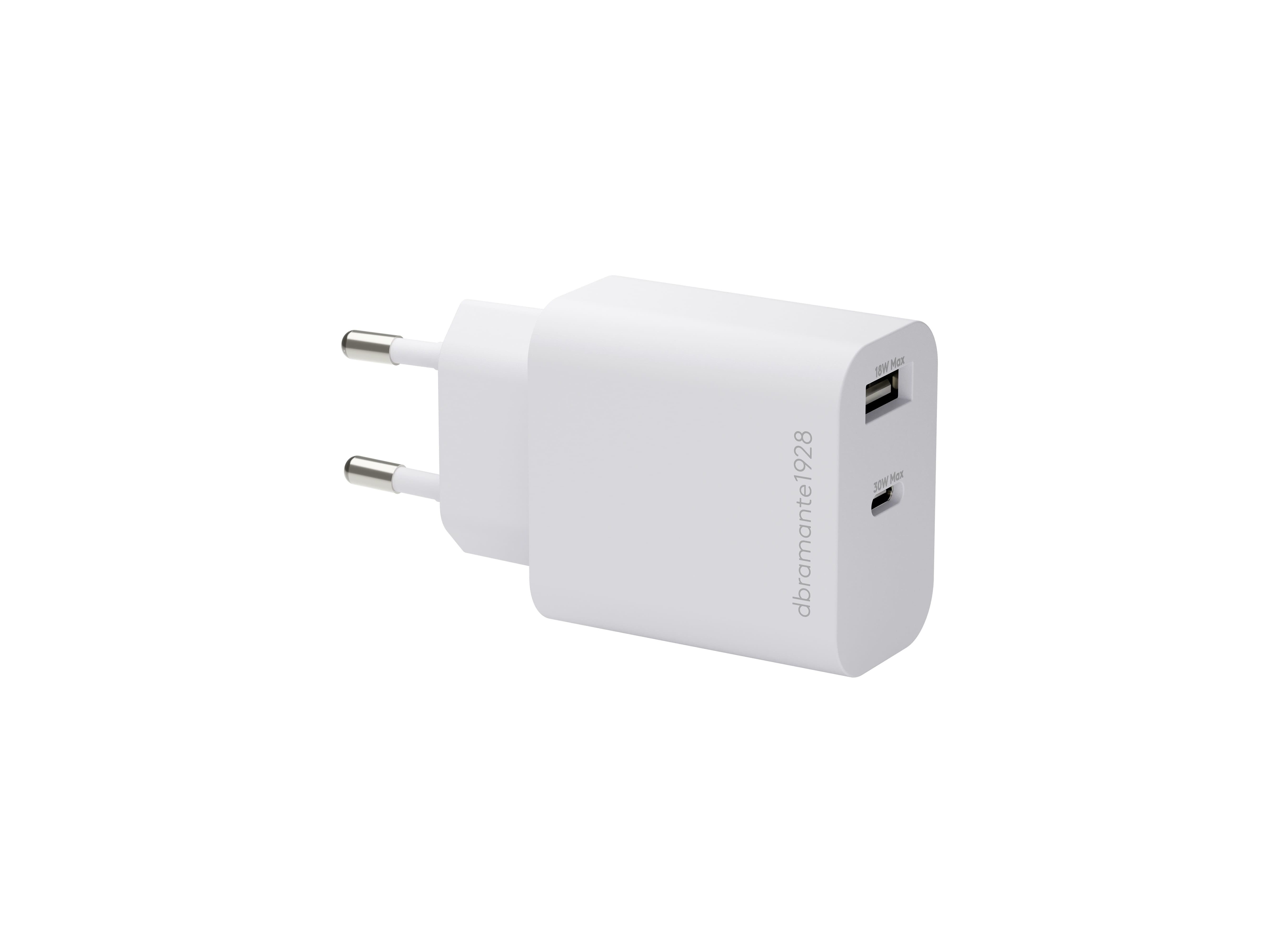CARGADOR DBRAMANTE EU WALL USB-C/A 30/18W image number 0