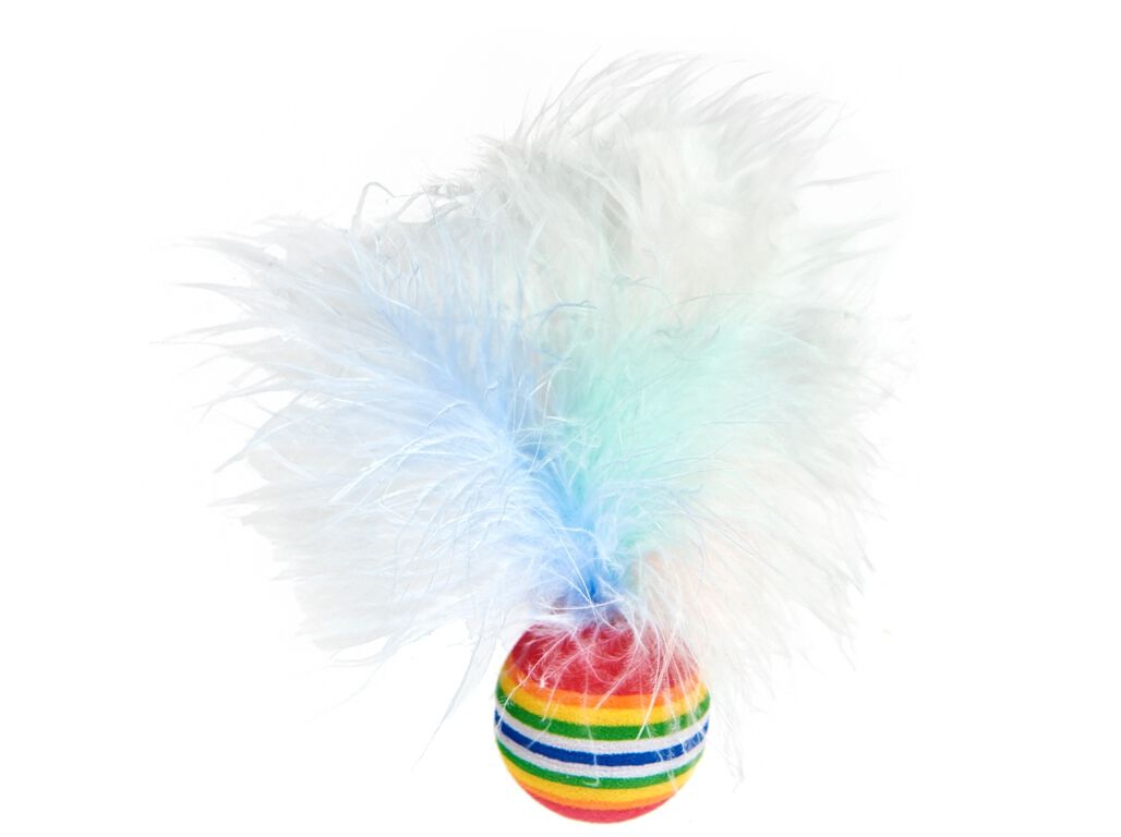 BOLA COM PENA AUCHAN MULTICOR 3.5CM image number 1