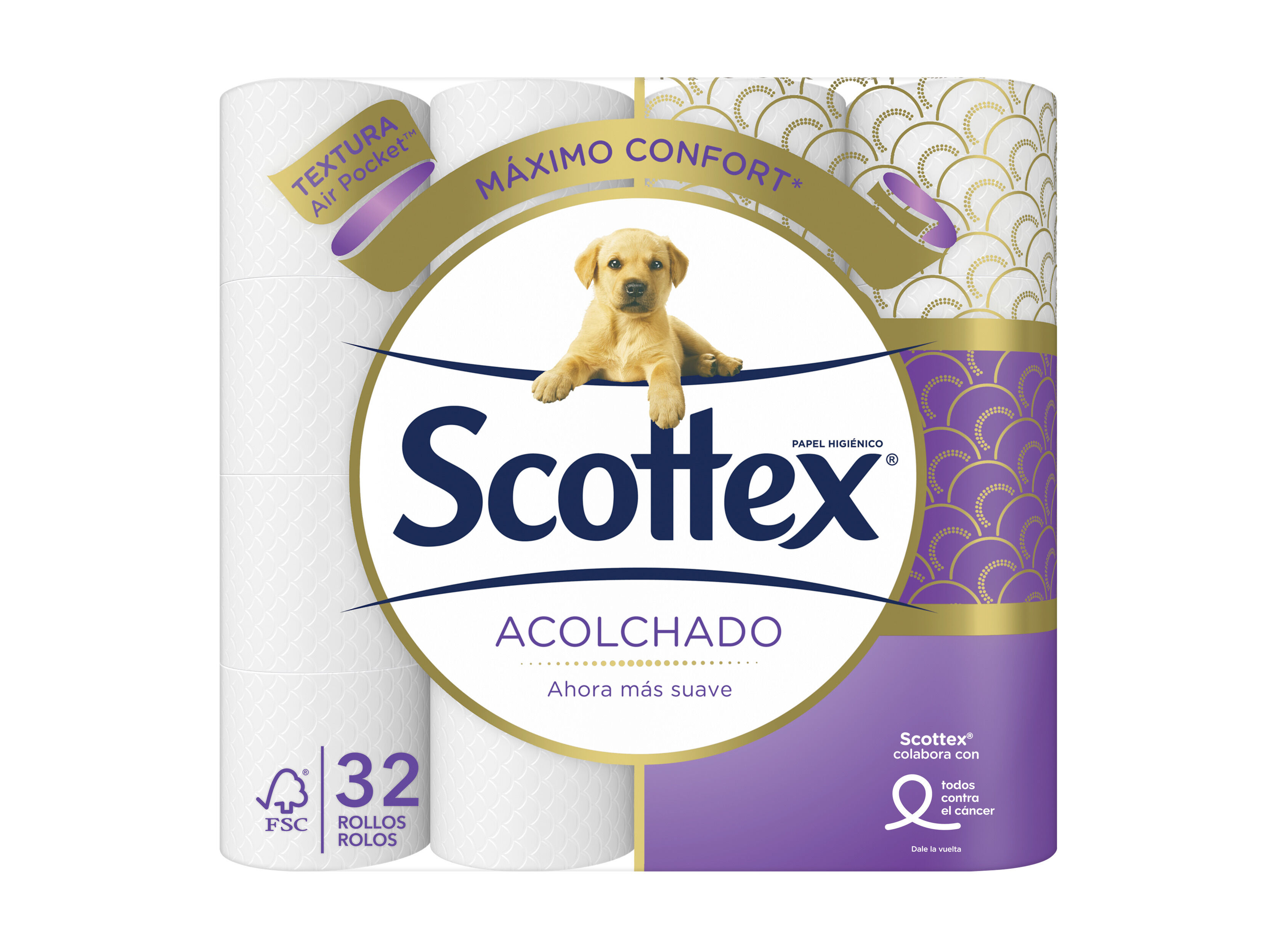 PAPEL HIGI&Eacute;NICO SCOTTEX ACOLCHOADO 32R image number 1