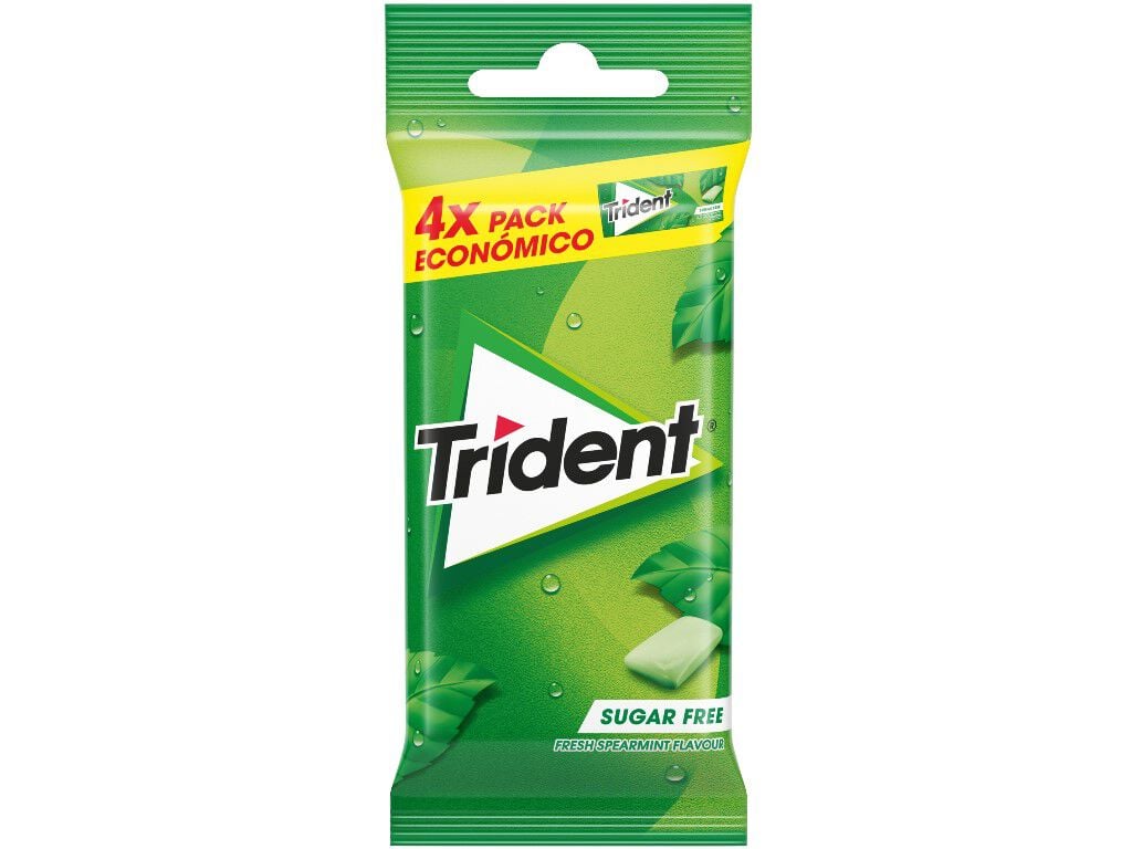 PASTILHAS TRIDENT EL&Aacute;STICAS FRESH SPEARMINT 56G image number 1