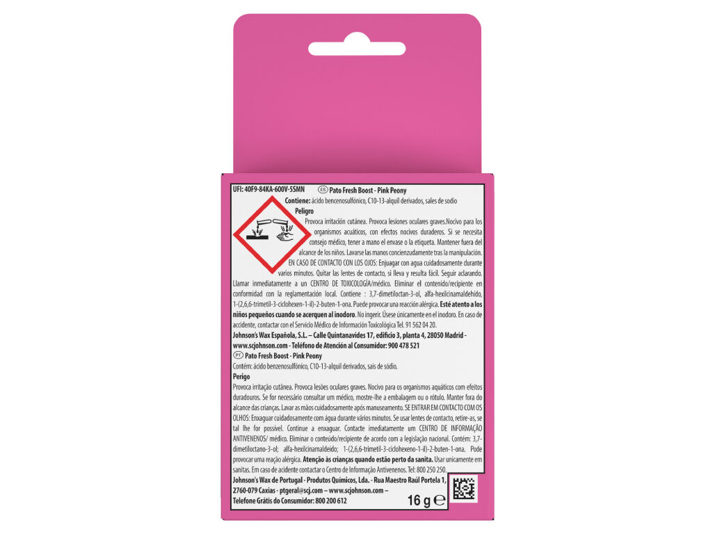 BLOCO SANIT&Aacute;RIO PATO FRESH BOOST PEONY 1UN image number 1