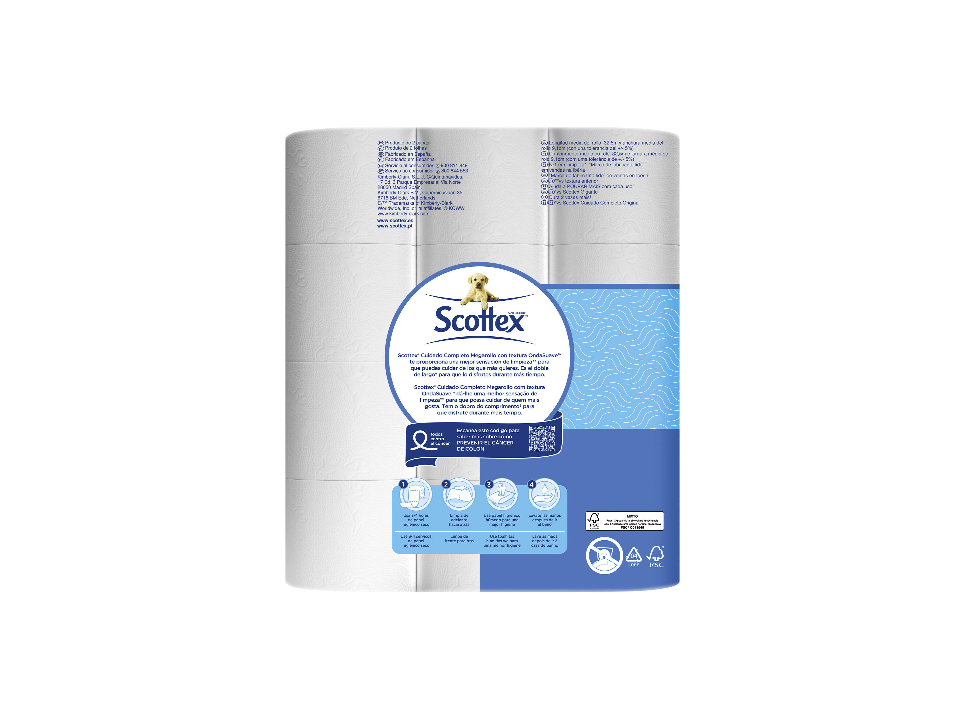 PAPEL HIGI&Eacute;NICO SCOTTEX 12=24 ROLOS image number 1