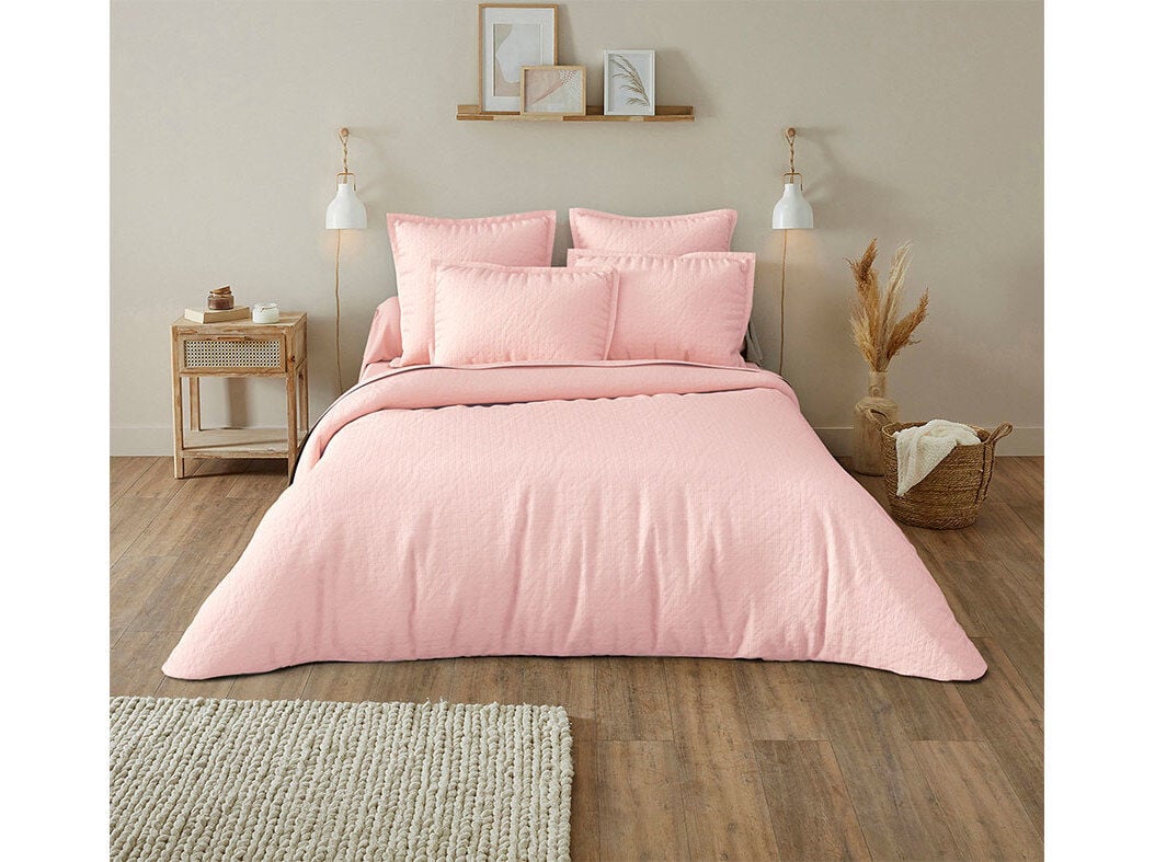 CAPA EDRED&Atilde;O ACTUEL 100% POLIESTER RECICLADO CARMELO-ROSE 160X220CM