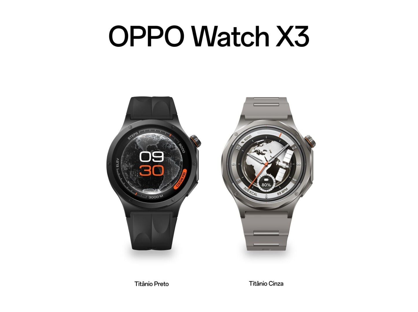 SMARTWATCH OPPO WATCH X3 TIT&Acirc;NIO PRETO image number 4