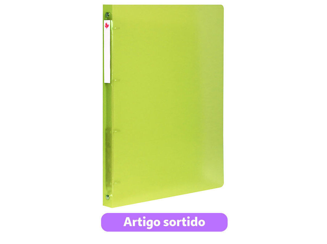 DOSSIER A4 4 ARGOLAS AUCHAN PL&Aacute;STICO 20MM CORES SORTIDAS image number 5