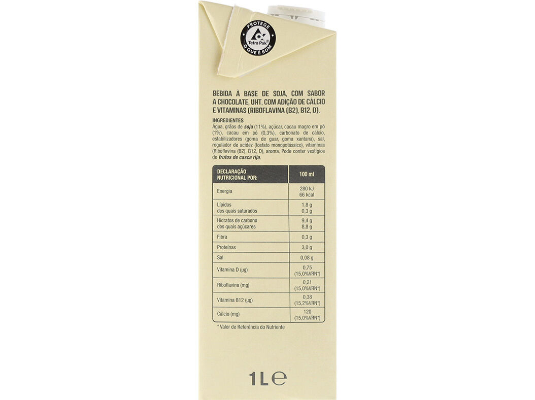 BEBIDA AUCHAN SOJA CHOCOLATE 1L image number 3