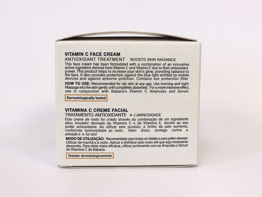 CREME FACIAL VITAMINA C BABARIA 50 ML image number 1